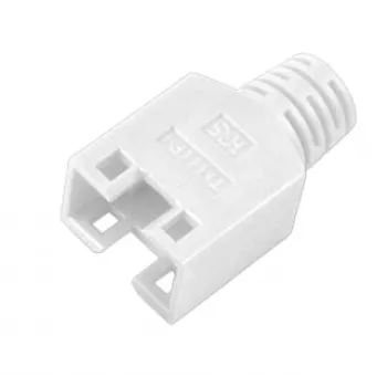 EFB Elektronik Sprieguma samazināšanas zābaki RJ45 tīkla kabeļiem - gaiši pelēki (100 iepakojumā)