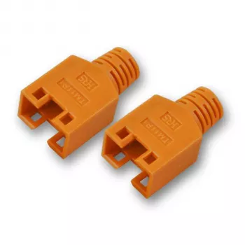 EFB Elektronik Sprieguma samazināšanas zābaki RJ45 tīkla kabeļiem - gaiši pelēki (100 iepakojumā)