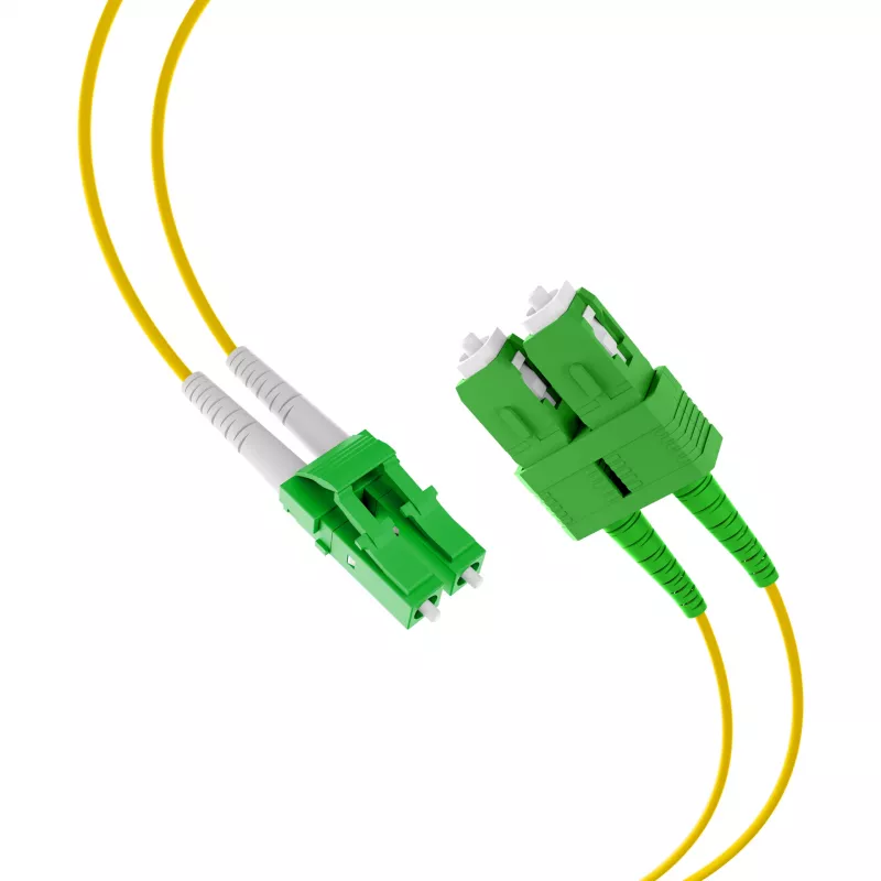 EFB Elektronik Duplex Patchkabel LC/APC-SC/APC OS2 G652D 1m LSZH 2mm dzeltens