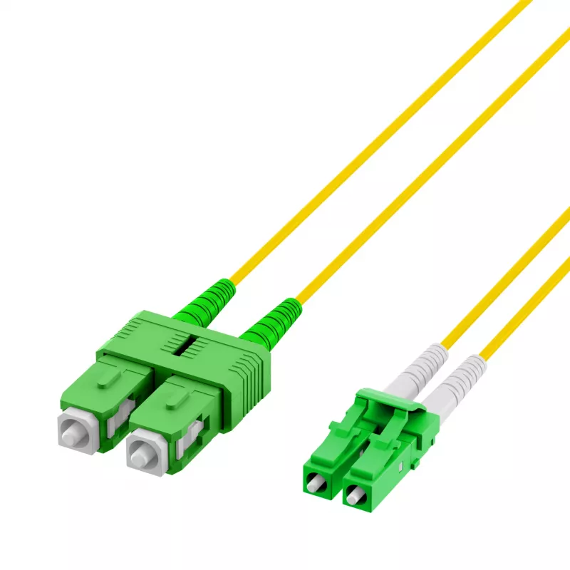 EFB Elektronik Duplex Patchkabel LC/APC-SC/APC OS2 G652D 1m LSZH 2mm dzeltens