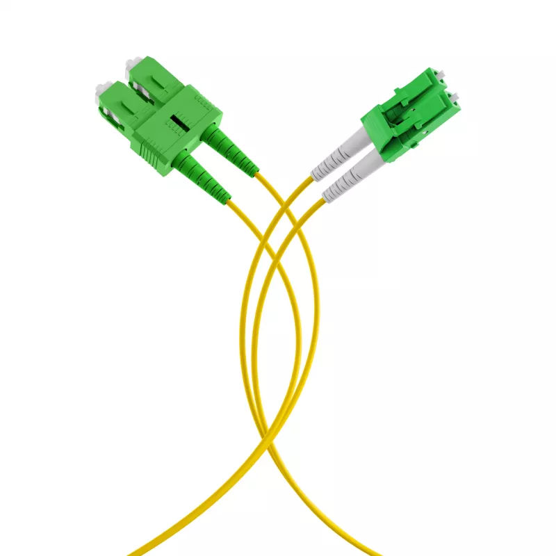 EFB Elektronik Duplex Patchkabel LC/APC-SC/APC OS2 G652D 1m LSZH 2mm dzeltens