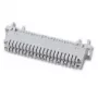 EFB Elektronik LSA Connection Strip 2/10 to 10DA for Round Bar Mounting, with Color Code