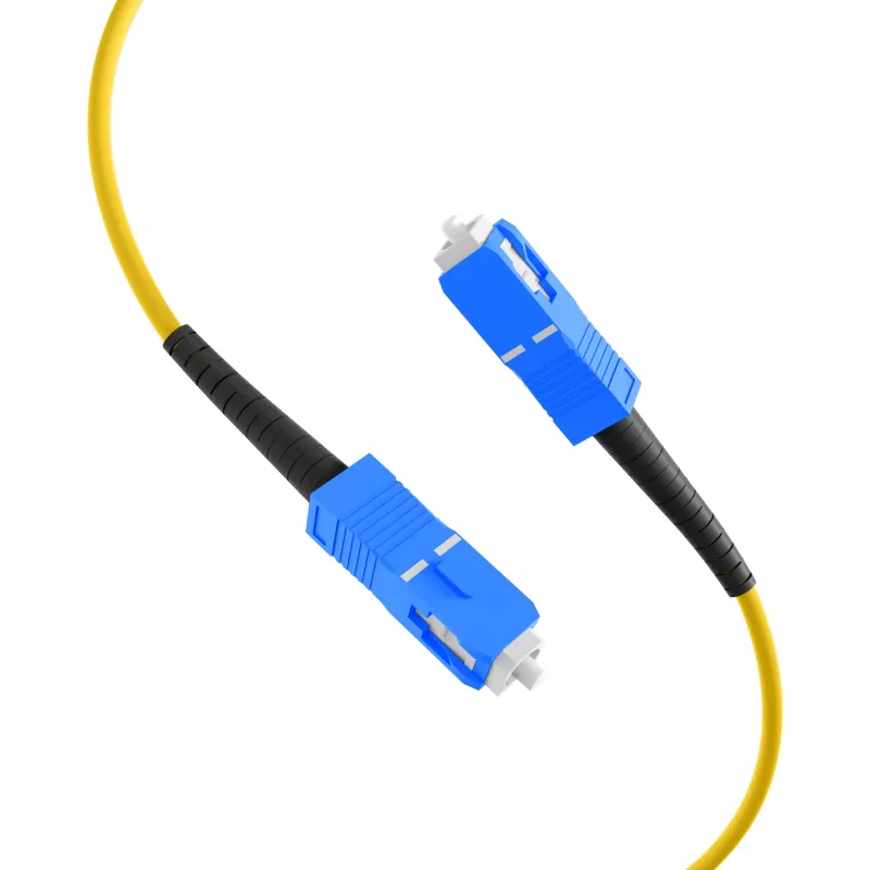 EFB Elektronik Simplex Fiber Optic Patch Cable SC-SC OS2 G657.A2 15m 3.0mm Yellow 9/125µm