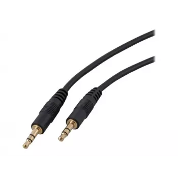 EFB Electronics Audio kabelis - 3,5mm stereo ligzda vīrietis uz 3,5mm stereo ligzda vīrietis - 1,5m - Melns