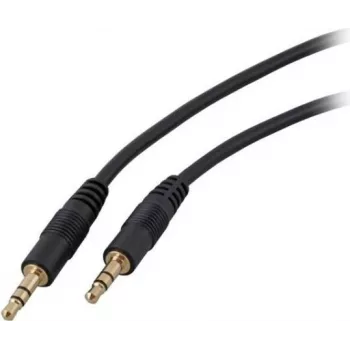 EFB-Elektronik Audio savienojuma kabelis, 3,5 mm stereo ligzda, 5 metri, melns