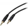 EFB-Elektronik Audio savienojuma kabelis, 3,5 mm stereo ligzda, 5 metri, melns