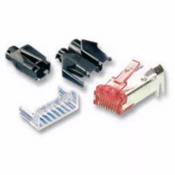 EFB Electronics RJ45-Hirose savienotājs STP TM21 sarkans 100 gab. 3 elementi Cat.6