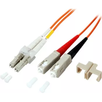 EFB-Elektronik Duplex Jumper LC-SC 50/125 µm OM2 LSZH Orange 2.0 mm 30 m