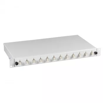 EFB Electronics Splice Box 6x LC-Duplex SM Extendable 1U Rack Mount Partially Equipped