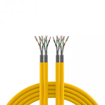 EFB Elektronik INFRALAN Cat.7A 1200 AWG23 S/FTP 2x4P CPR Cca Yellow RAL1021 500 m