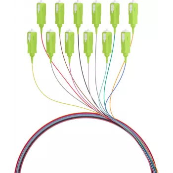 EFB Electronics Fibre Pigtail SC 50/125 OM5 12-Colour Set 2m - Cable/Adapter Set - Single or Monomode