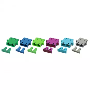 EFB Electronic Coupling SC-Duplex OM3 Plastic Aqua Housing