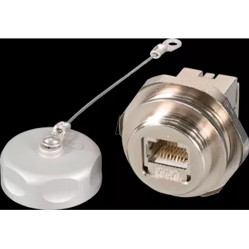 EFB Elektronik IP67 Iegremdējamā kontaktligzda M25 RJ45 Cat.6A E-20070 Cat.5/6/7 kabeļiem