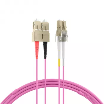EFB Elektronik IPL-DF-LCUSCU-4-0200 - 2 m - OM4 - LC - SC Fiber Optic Patch Cable