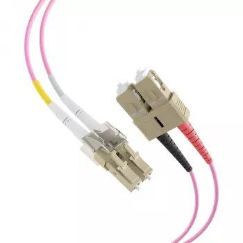 EFB Elektronik IPL-DF-LCUSCU-4-0200 - 2 m - OM4 - LC - SC Fiber Optic Patch Cable