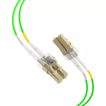 EFB Electronics IPL-DR-LCULCU-5-0050 Fiber Optic Patch Cable, OM5, LC/UPC to LC/UPC, 0,5 m, LSZH, Lime Green