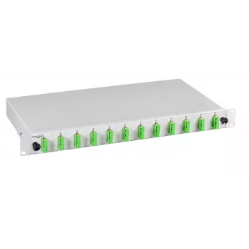 EFB Electronics Extendable Splice Box SC 24 Pigtails Offset 12 Couplings OM3
