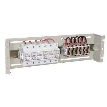 EFB-Elektronik 19-inch 3U Energy Distribution / Protective Switch Enclosure, RAL 9005 Jet Black