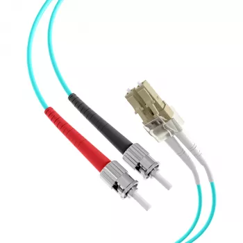 EFB Elektronik O0313.40 Fiber Optic Patch Cable, OM3, 40 m, LC-ST, Aqua