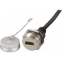 EFB-Elektronik IP67 HDMI paneļmontāžas savienotājs, M25, sievišķais pret vīrišķo, 1,0 m