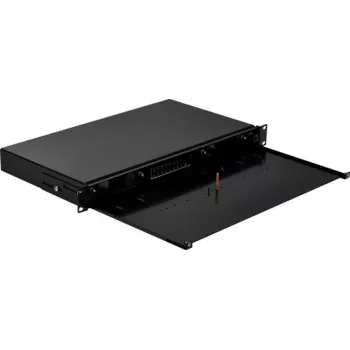EFB-Elektronik Splice Box Pull-Out 1U Without Front Panel Unpopulated Black