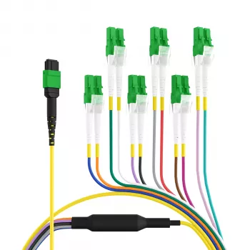 EFB Elektronik MTPF12LCAPC-5 - 5 m - OS2 - MTP - 12x LC Fiber Optic Breakout Cable