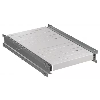 EFB Elektronik Heavy-Duty Extendable Shelf, 6 x Side Mounting, 140 kg, RAL 9005 (691640ATS.02)