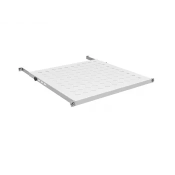 EFB Electronics 19 collu 0,5U fiksēts plaukts, uzstādīšanas dziļums 750-850 mm, kravnesība 70 kg, skapja dziļums 1000 mm, gaiši pelēks (RAL 7035)