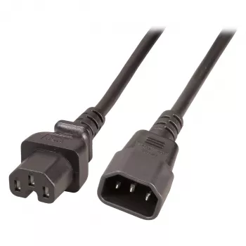 EFB Electronics Hot Appliance Extension Cable C14 180° - C15 180° Black 3 m 3 x 1.00 mm² VDE (EK585.3V2)