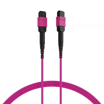 EFB ELEKTRONIK MPO-PLUS(F)-MPO-PLUS(F) Patch Cable OM4 12 Fibers Type B LSZH Heather Violet 1m