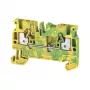 Weidmüller A2C 2.5 PE Aizsargzemējuma spaiļu bloks, Zaļš/Dzeltens, 2 Savienojumi, 2,5 mm², PUSH IN