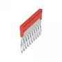 Weidmüller ZQV 1.5N/10 RD Šķērssavienotājs, 10 polu, 1,5 mm², sarkans, Wemid, 20 gab.