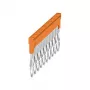 Weidmüller ZQV 2.5N/10 Šķērssavienotājs, 10 polu, 2,5 mm², Oranžs, Wemid, V0, 48,7 mm, 20 gab.