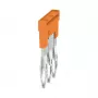 Weidmüller ZQV 2.5N 3 šķērssavienotājs, A-Series, 2,5 mm², 3 polu, oranžs