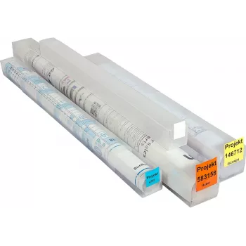 Eichner Planhülse 4.5 cm caurspīdīga - dokumentu uzglabāšanas tūba