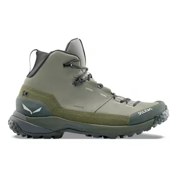 SALEWA Apavi Puez Leather Mid PTX - Shadow/Dark Olive - UK 10
