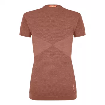 Salewa Zebru Medium Warm Merino T-krekls - Etruscan Red, M izmērs