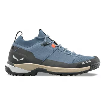 Salewa Puez 2 Knit Ptx Low Hiking Shoes - Java Blue/Black, Size 43