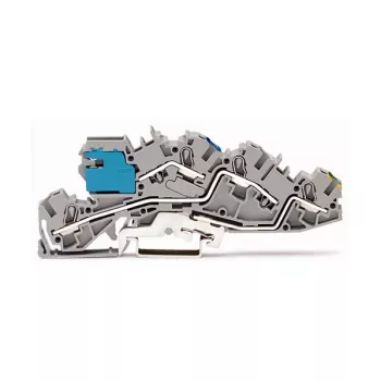 WAGO 2005-7641 TOPJOB S Caurlaides spaiļu bloks, 6 mm², pelēks, 800 V, 41 A