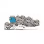 WAGO 2005-7641 TOPJOB S Caurlaides spaiļu bloks, 6 mm², pelēks, 800 V, 41 A
