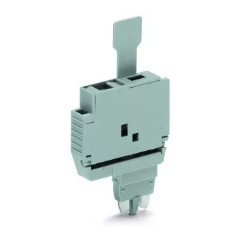WAGO 2004-911 TOPJOB S 2-vadu spaiļu bloks, 4 mm², pelēks, DIN-sliedes montāžai
