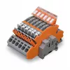 WAGO 2007-8875 Spailu bloks strāvas transformatoriem, 1-polu, pelēks, Push-in CAGE CLAMP, 41 A, 1000 V, DIN-sliedei