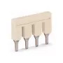 WAGO 2006-403 Through Terminal Block, 41 A, 6 mm², Gray