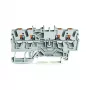 WAGO Caurvadu spaiļu bloks 4-vadītāju Push-in 2,5 mm² Pelēks