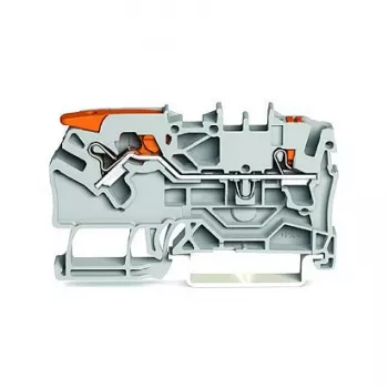 WAGO 2102-5201 Gala plāksne, pelēka, 5,2 mm x 32,9 mm x 61,5 mm, TOPJOB® S