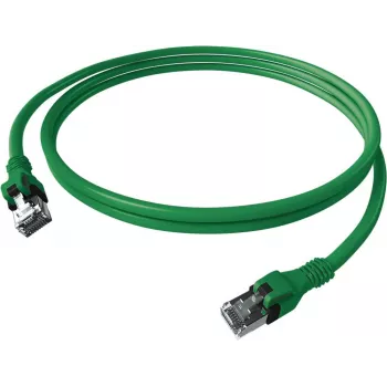 EasyLan saCon DualBoot Patch Cable S/FTP Green 1.00m Cat.6A