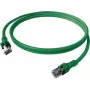 EasyLan saCon DualBoot Push Patch Cable Cat.6A S/FTP Green 2.0m