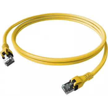 EasyLan saCon DualBoot Patch Cable S/FTP Yellow 5.00m Cat.6A