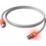 EasyLan DualBoot LED Patch Cable RJ45 S/FTP Cat.6A (Class EA) - with saCon Plug - LSOH - Gray - 7.5 m