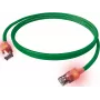 EasyLan DualBoot LED Patch Cable RJ45 S/FTP Cat.6A (Class EA) ar saCon spraudni - LSOH - Zaļš - 7,5 m